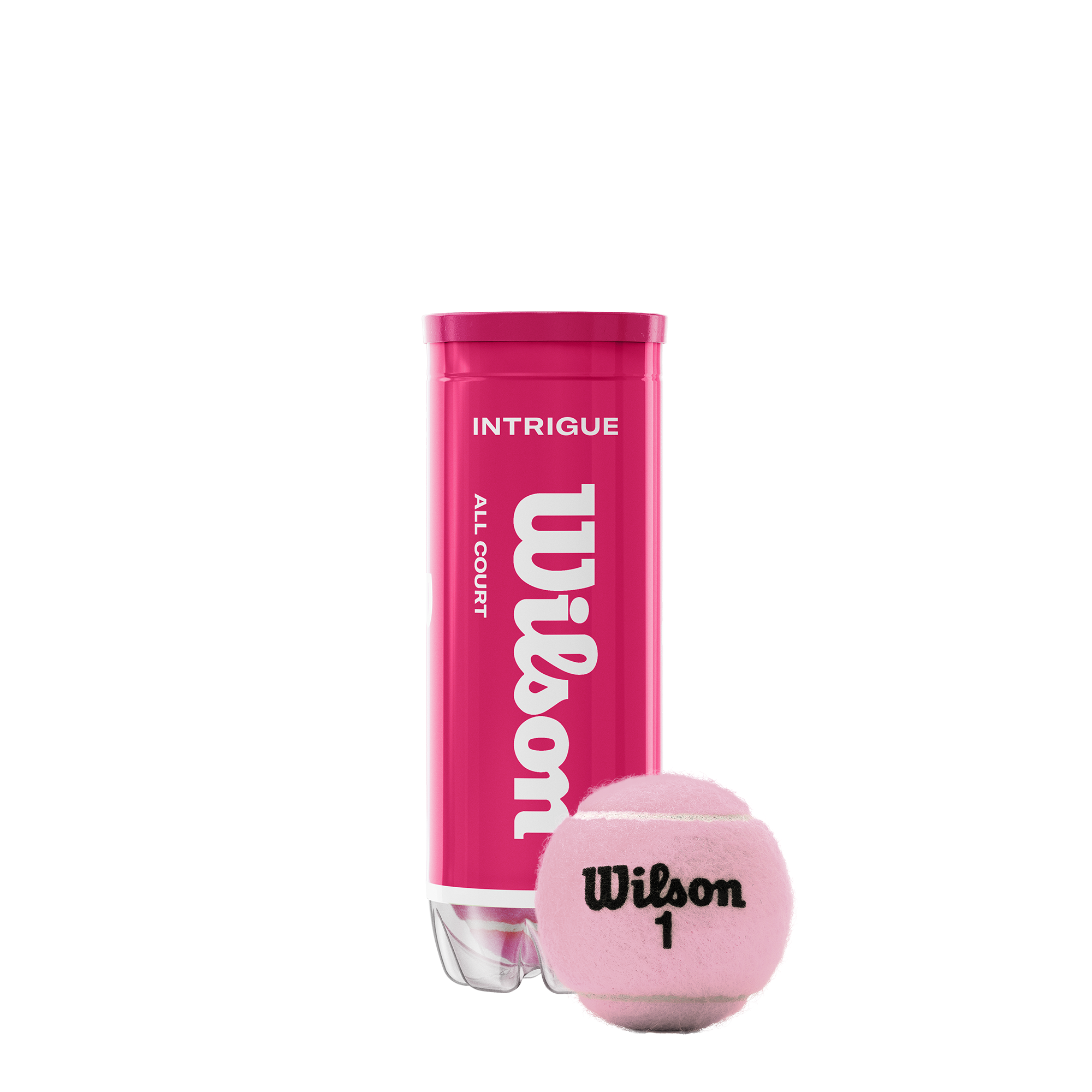 Paquete de 3 Pelotas de Tennis Intrigue Rosa