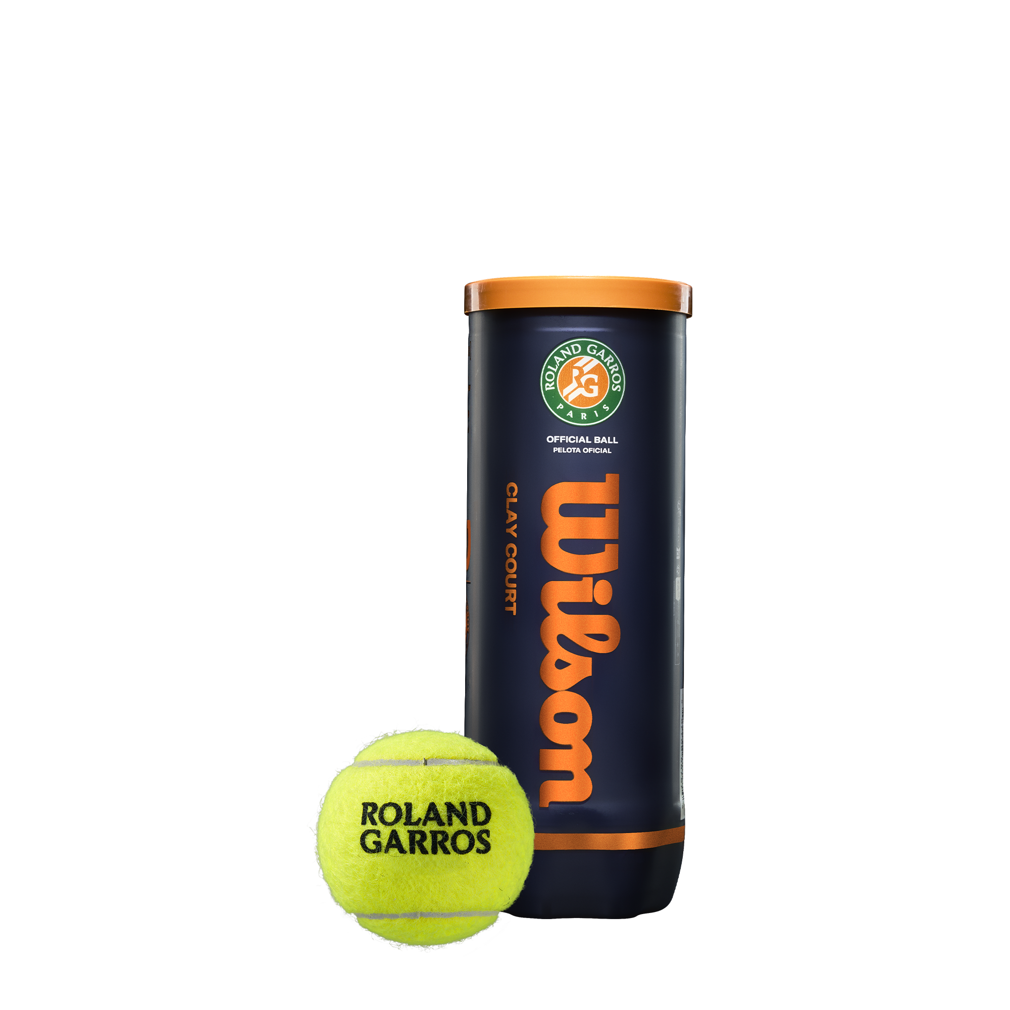 Paquete de 3 Pelotas de Tennis Roland Garros Clay