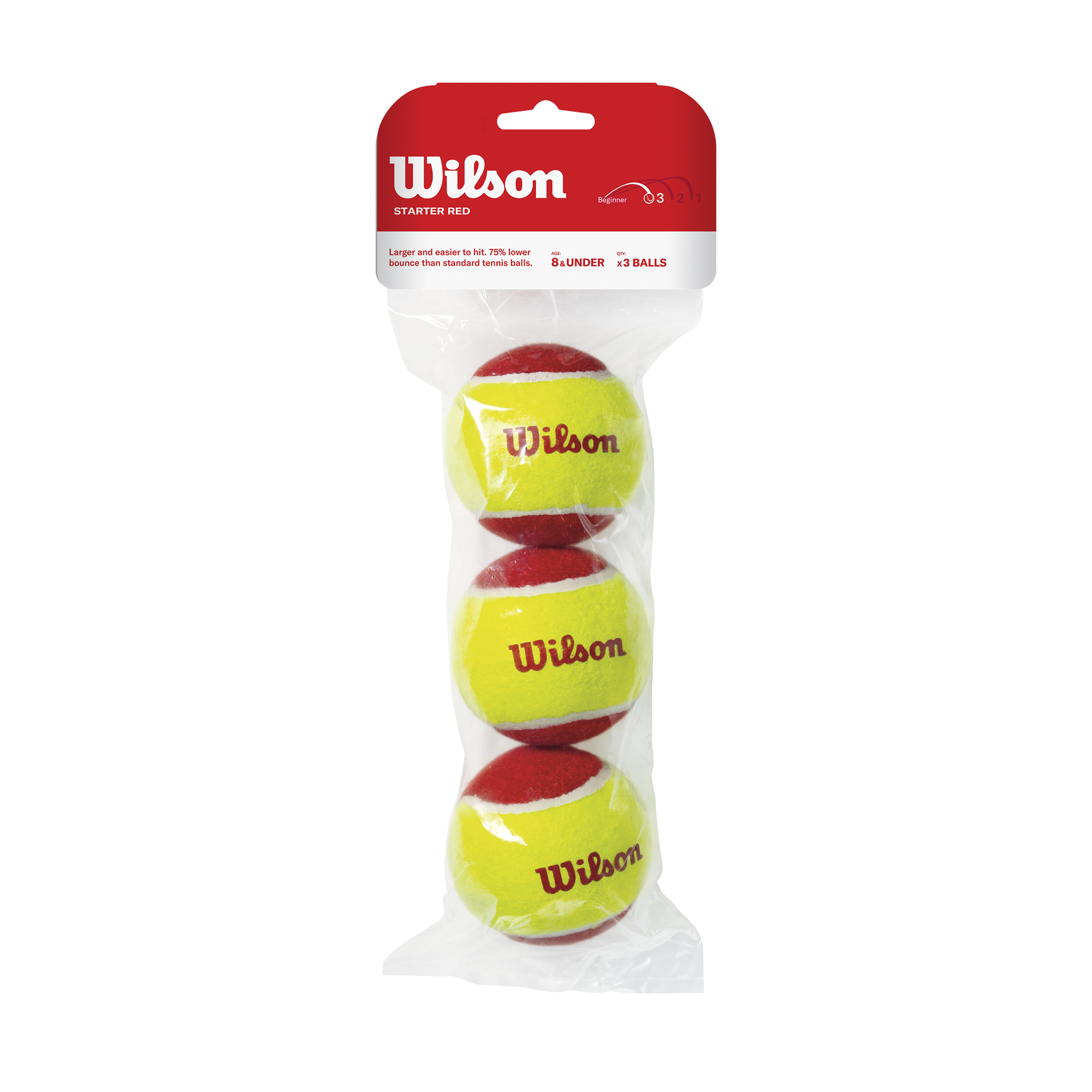 Pack de 3 Pelotas de Tennis Starter Punto Rojo