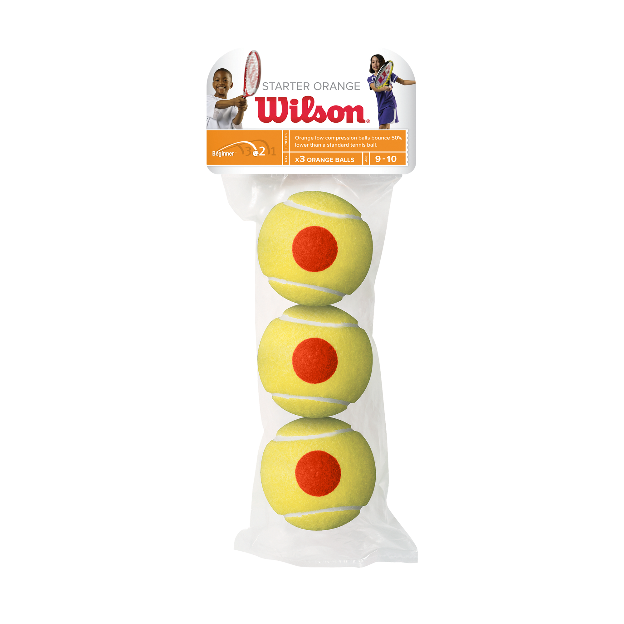 Pack de 3 Pelotas de Tennis Game Punto Naranja