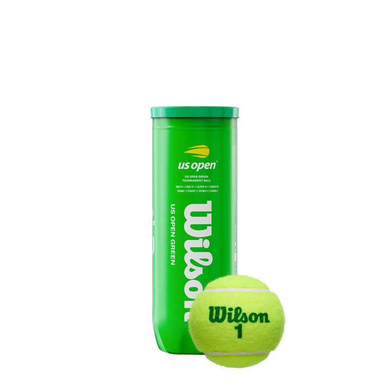 Pack de 3 Pelotas de Tennis Us Open Punto Verde