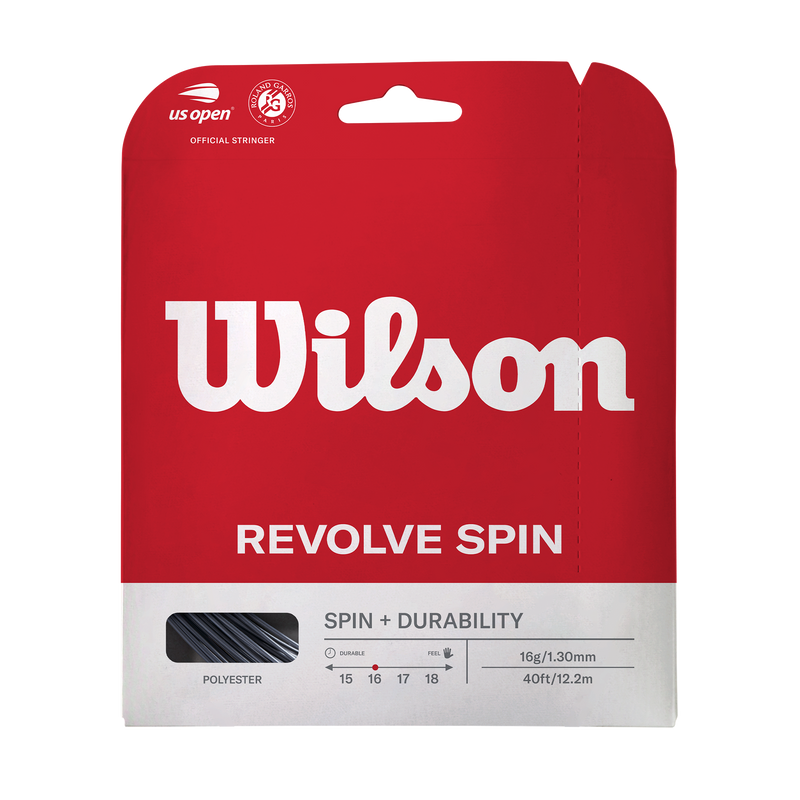 Cuerda para Raqueta Revolve Spin Negra
